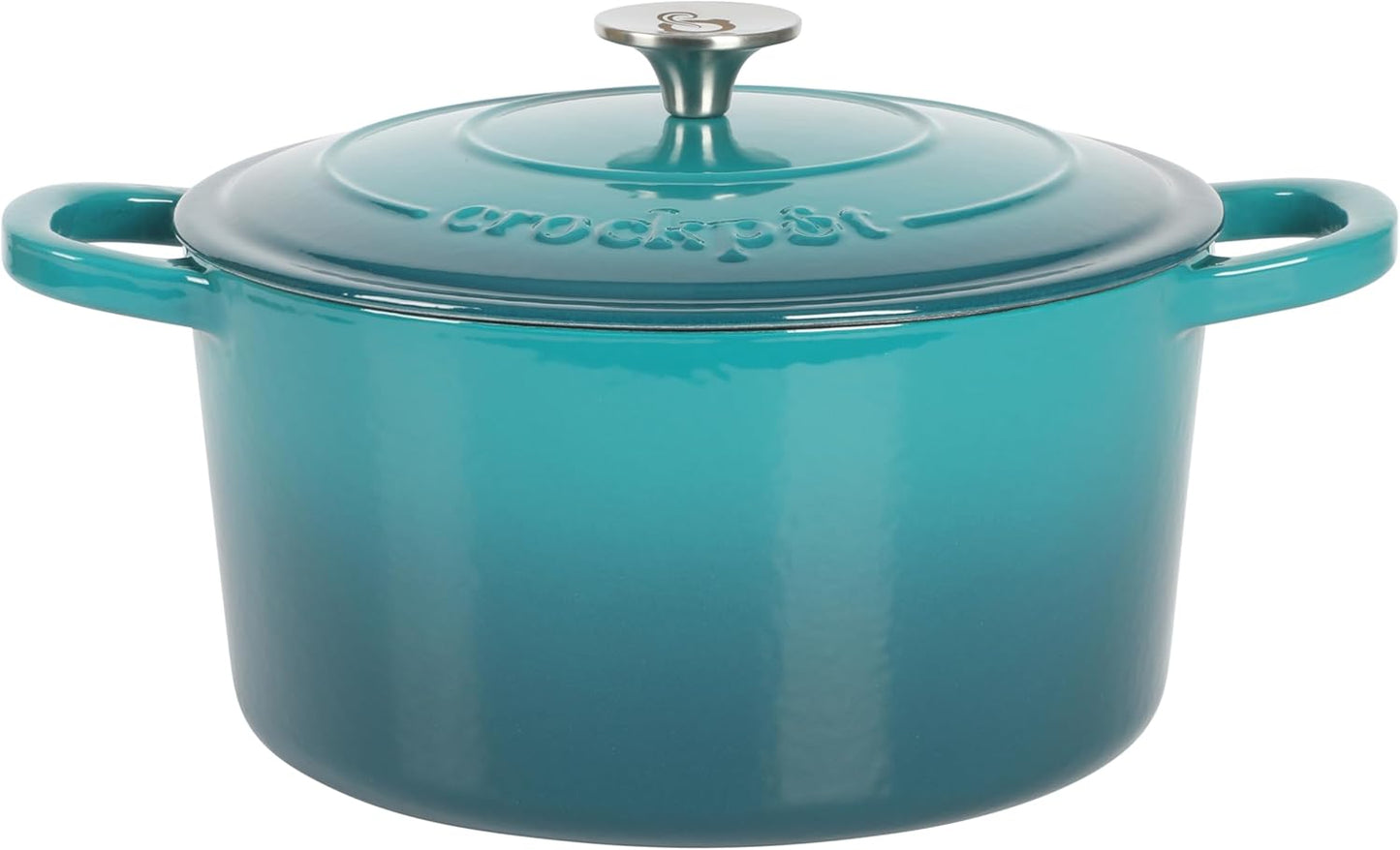 3 Quart Enameled Cast Iron Dutch Oven – Aqua - Curated Catalog P7
