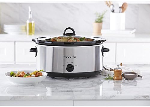 7 Quart Oval Manual Slow Cooker – Stainless Steel - Curated Catalog L0
