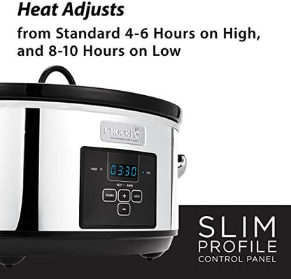 7 Quart Programmable Slow Cooker – Polished Platinum - Curated Catalog B7