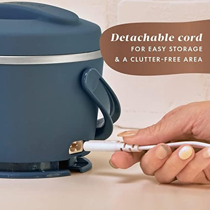 Electric Lunch Box Food Warmer 20oz – Faded Blue - Curated Catalog U1