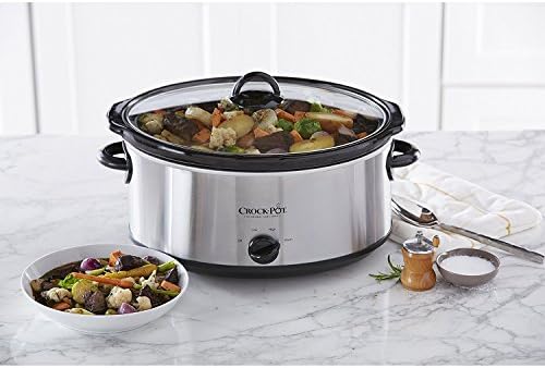 7 Quart Oval Manual Slow Cooker – Stainless Steel - Curated Catalog L0