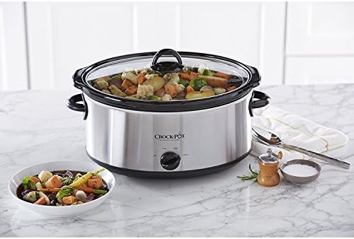 7 Quart Oval Manual Slow Cooker – Stainless Steel - Curated Catalog L0
