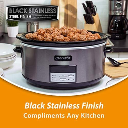 8 Quart Programmable Slow Cooker with Auto Warm - Curated Catalog L2