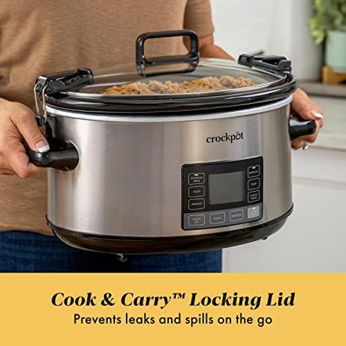 7 Quart Portable Programmable Slow Cooker with Timer - Curated Catalog L3