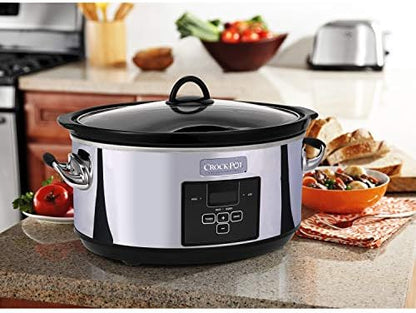 7 Quart Programmable Slow Cooker – Polished Platinum - Curated Catalog B7
