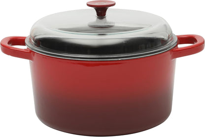 3 Quart Enameled Cast Iron Dutch Oven – Aqua - Curated Catalog P7