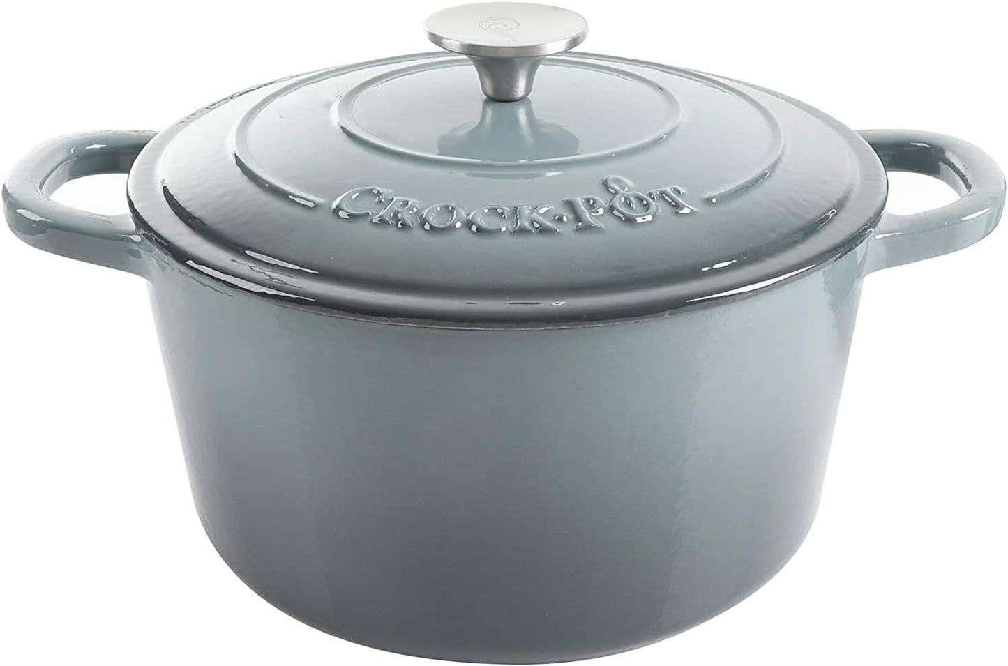 3 Quart Enameled Cast Iron Dutch Oven – Aqua - Curated Catalog P7