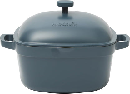 3 Quart Enameled Cast Iron Dutch Oven – Aqua - Curated Catalog P7