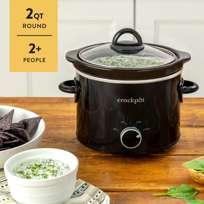 2 Quart Mini Slow Cooker – Classic Compact Cooker - Curated Catalog A5